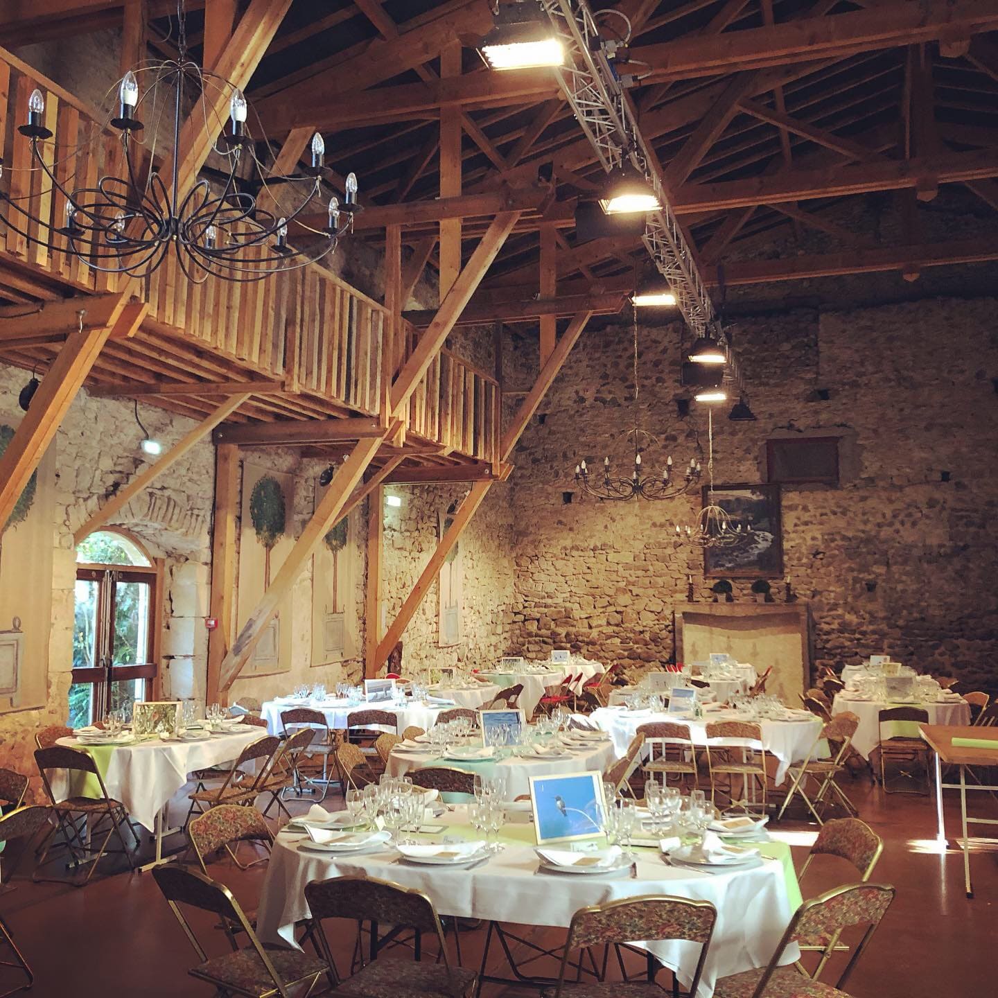 Photo d'un éclairage au château de la batisse